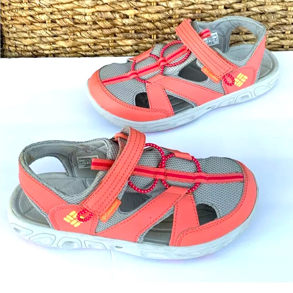Columbia Techsun Wave Sandals Girls Size 5 Youth Trail Hiking Water Sport Pink